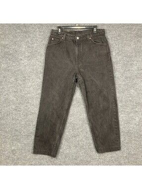 Levi's 921 Womens Size 14 Medium Black Tapered Fit Leg Denim Jeans 90's